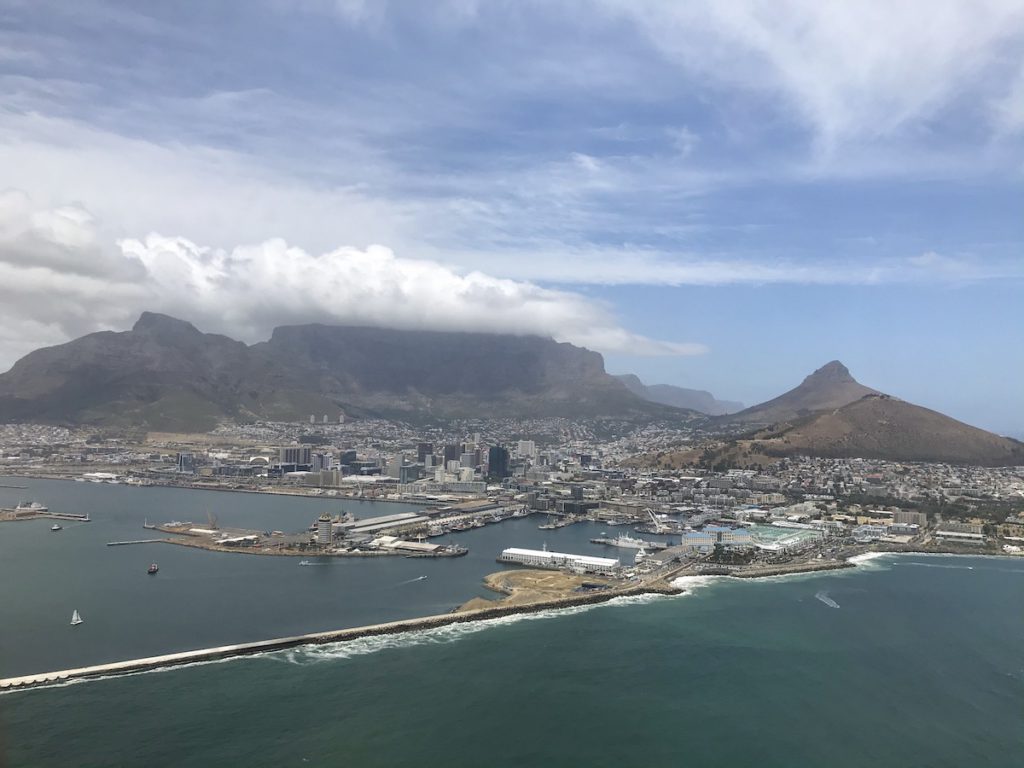 Vistes des d'un helicopter de Cape Town