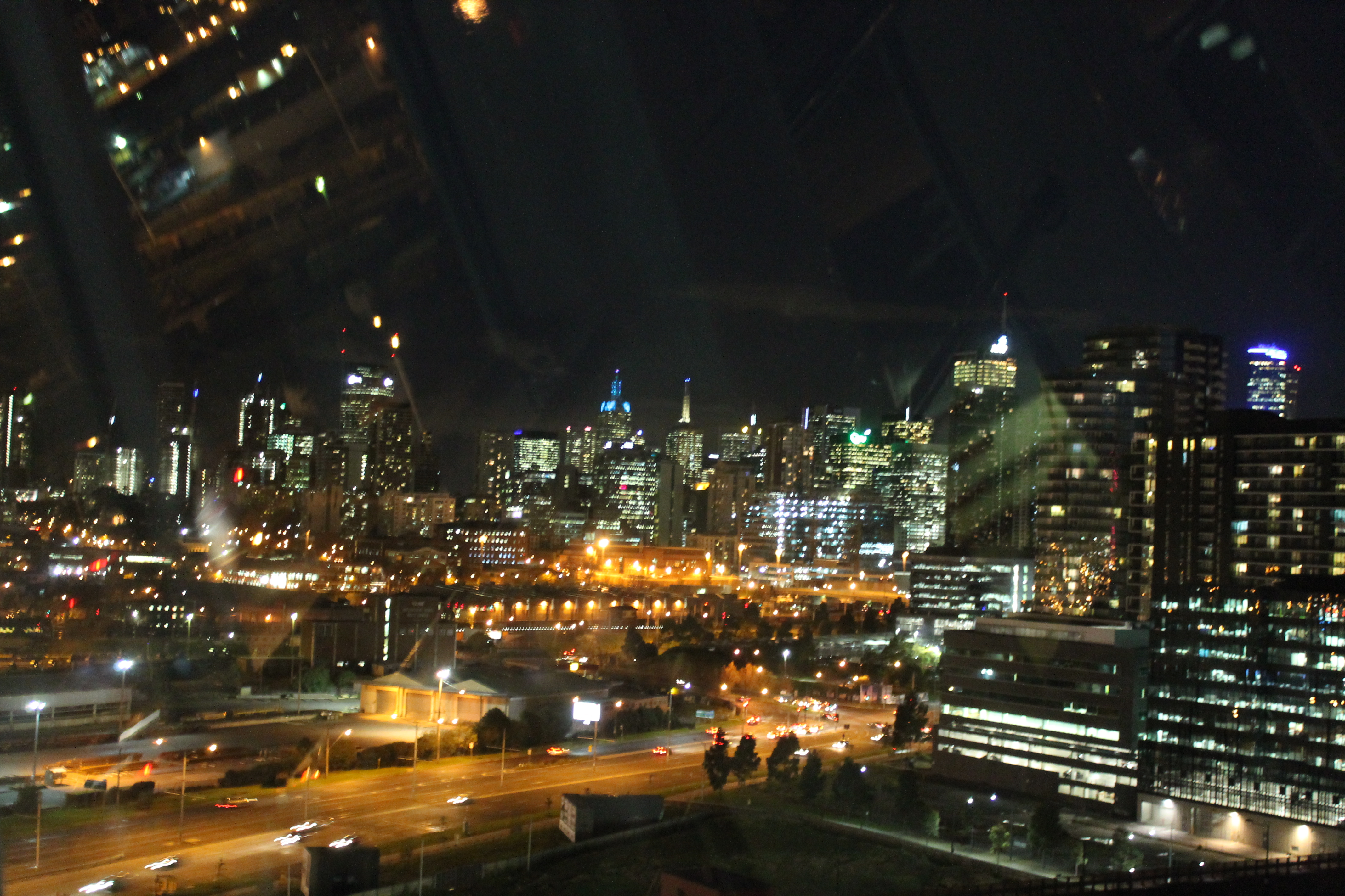 Melbourne CBD at night
