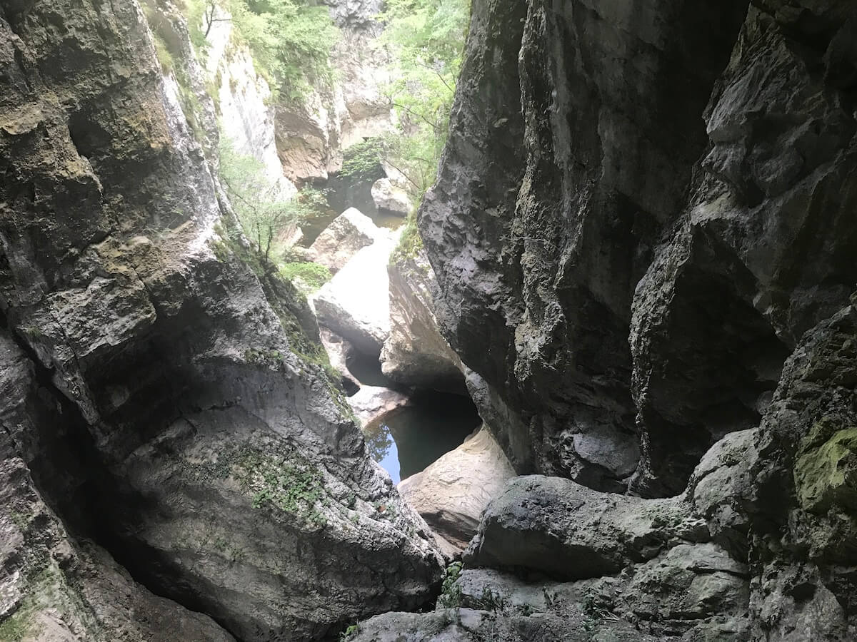visiting the Skocjan caves