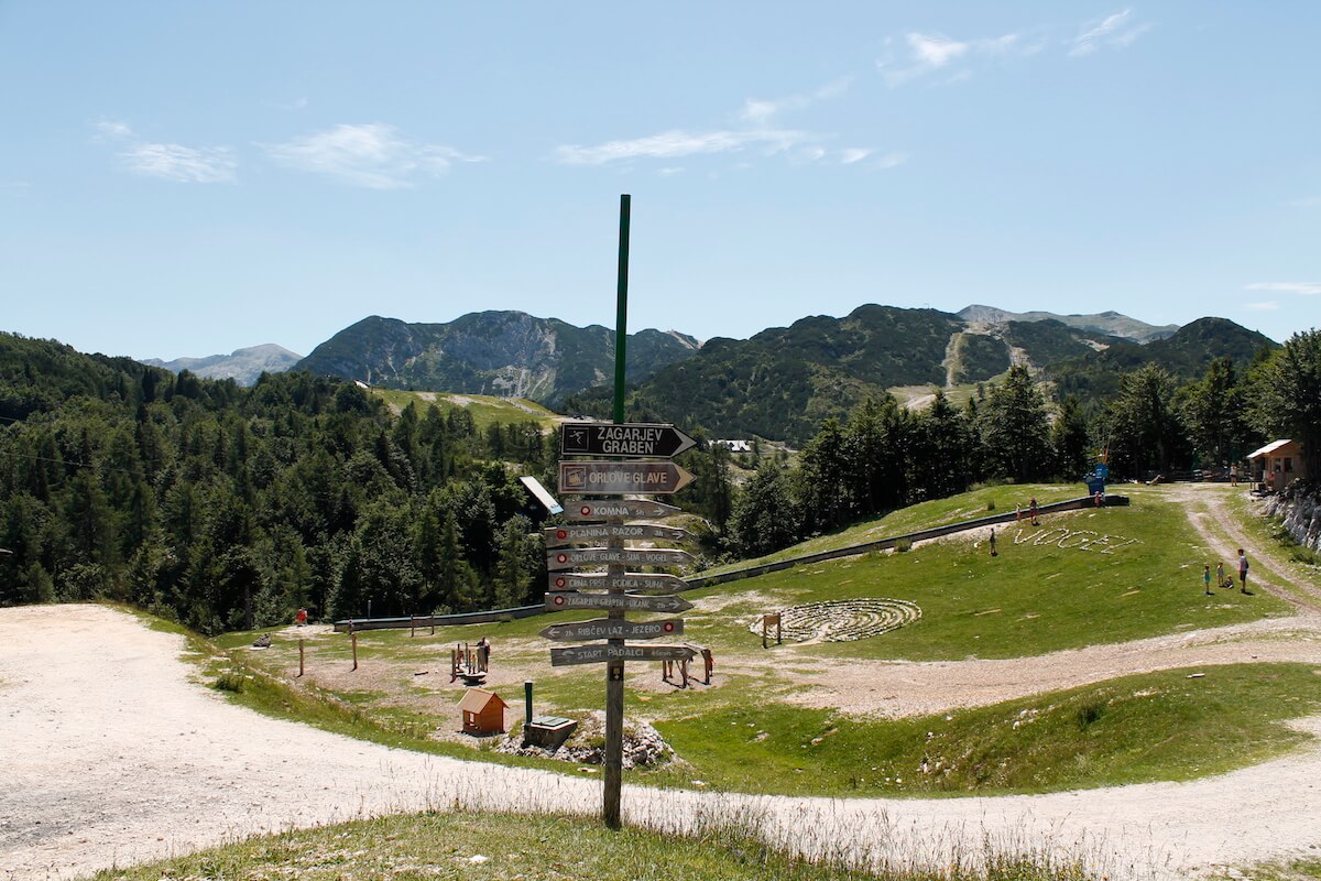 Vogel ski resort views during summer