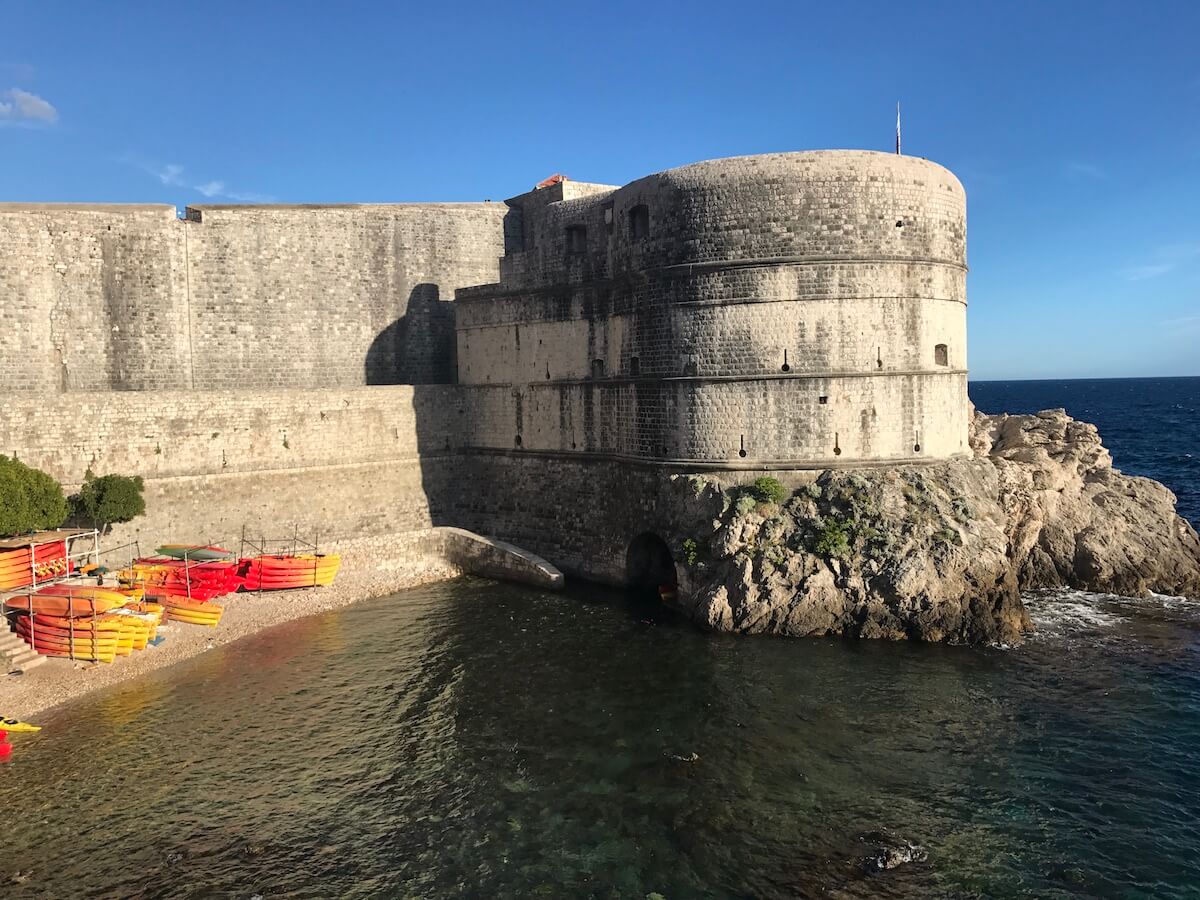 walls surrounding Dubrovnik