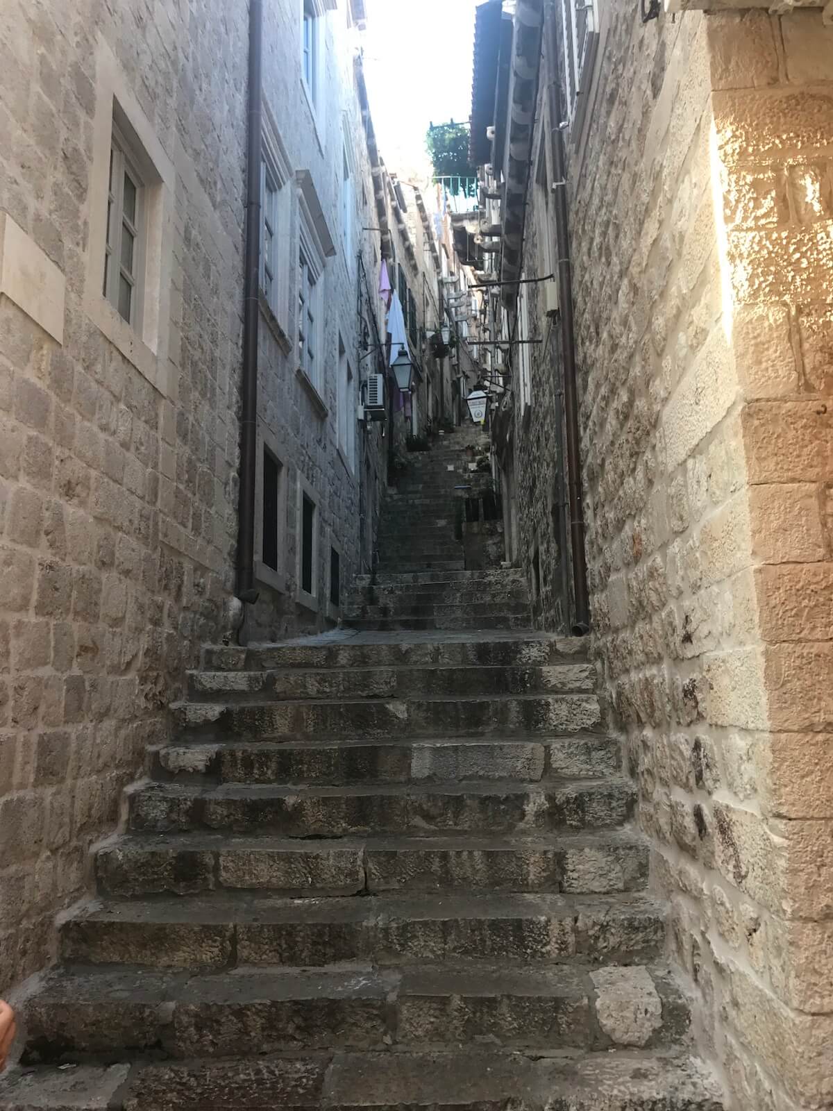 getting away from the crowds in Dubrovnik