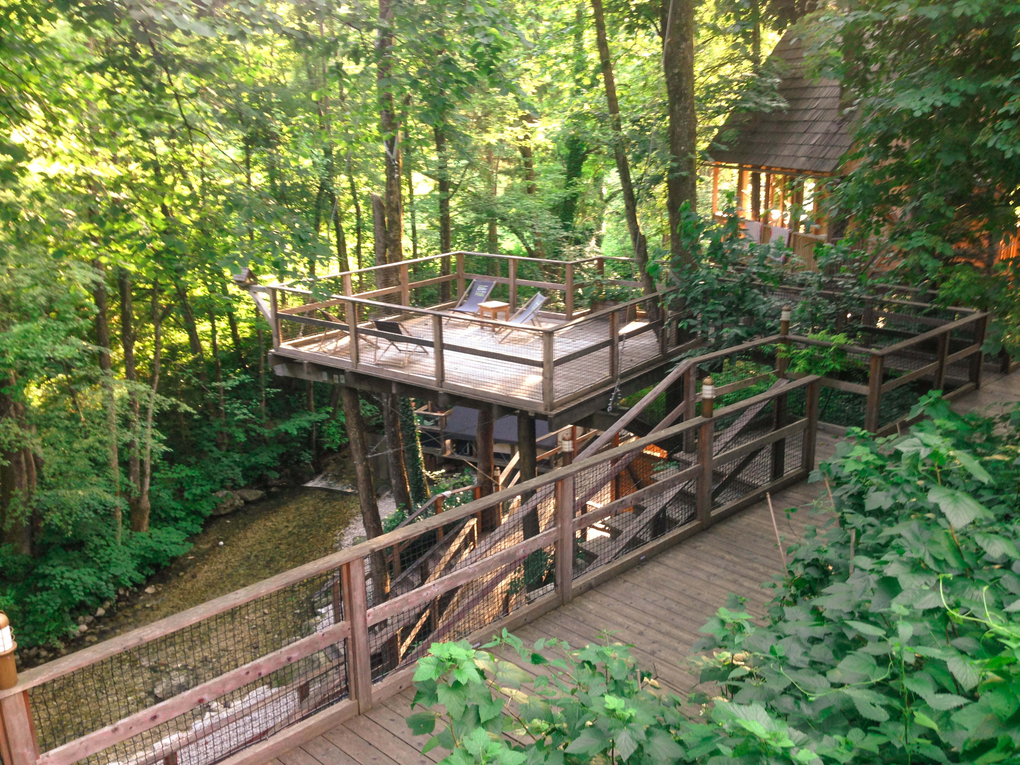 viewing decks at Garden Village Bled