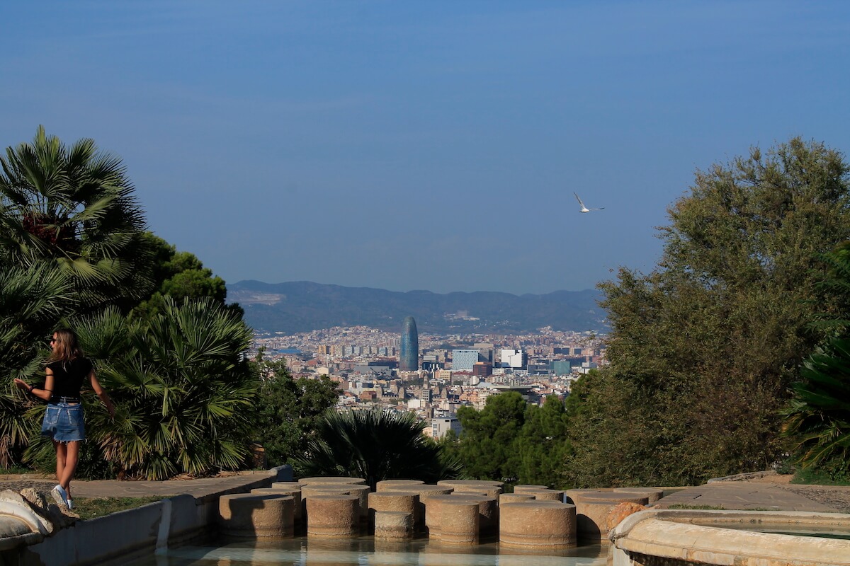 Barcelona city views from Montjuïc