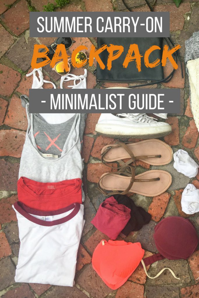 Summer carry-on backpack minimalist guide