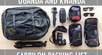 Uganda & Rwanda carry-on packing list