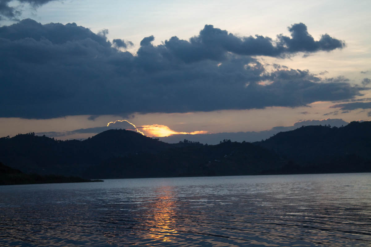 Chilling around Lake Mutanda