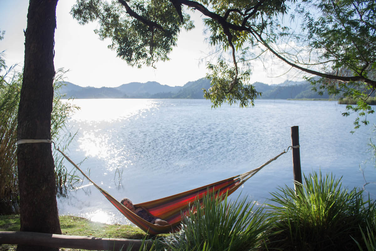 Chilling around Lake Mutanda