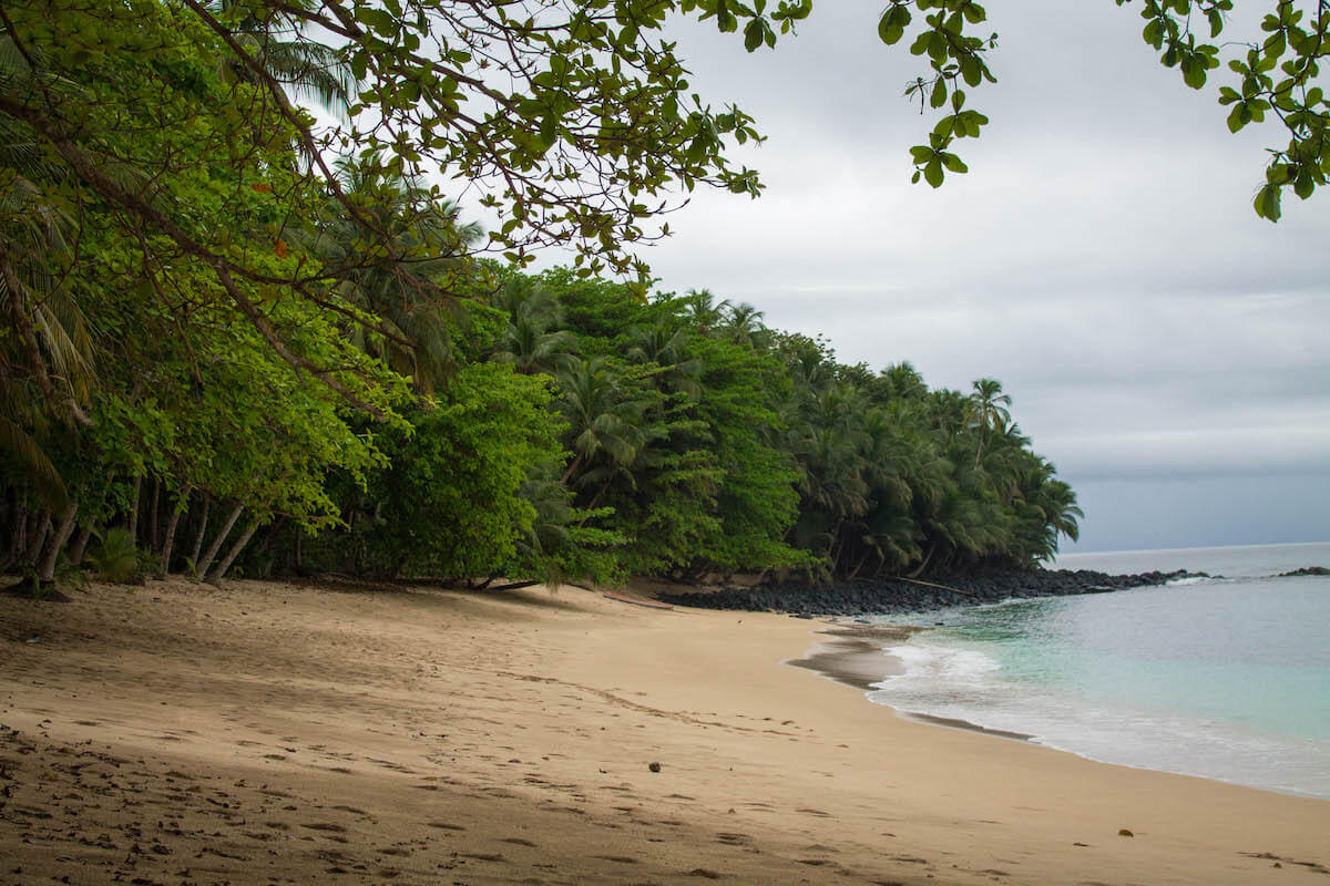 Beautiful Príncipe Island beach