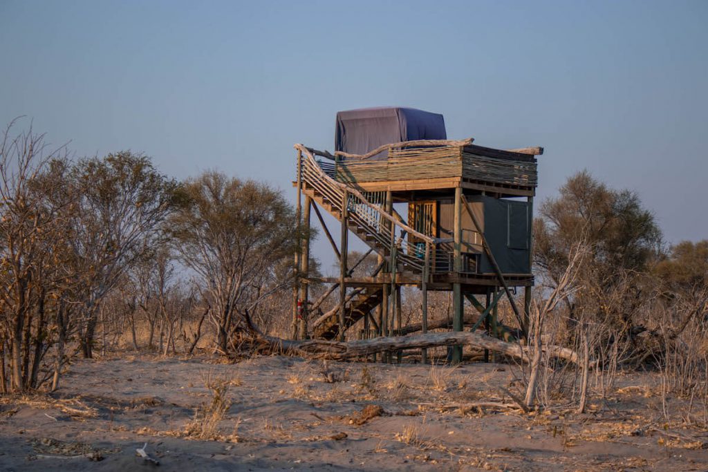 Sleeping under the stars in the  Okavango Delta