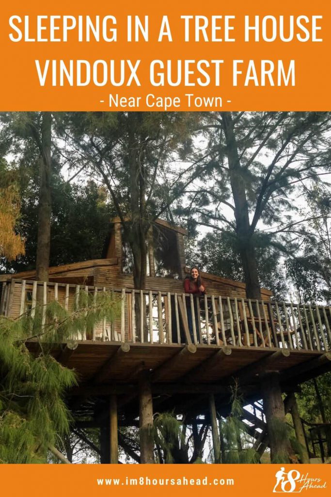 Staying at Vindoux Guest farm treehouses near Cape Town