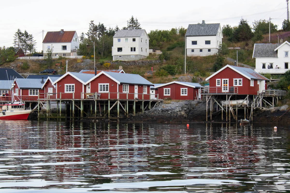 Staying in a Rorbu cabin at Rorbuhotell, Lofoten Islands