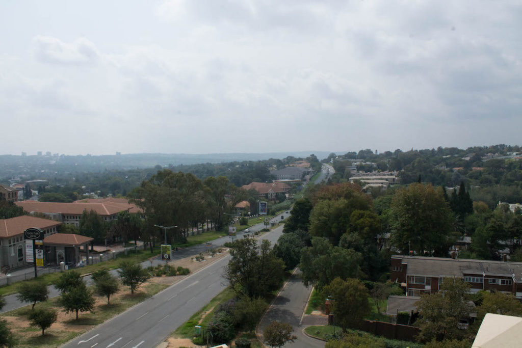 Johannesburg from Hyatt hotel rooftop