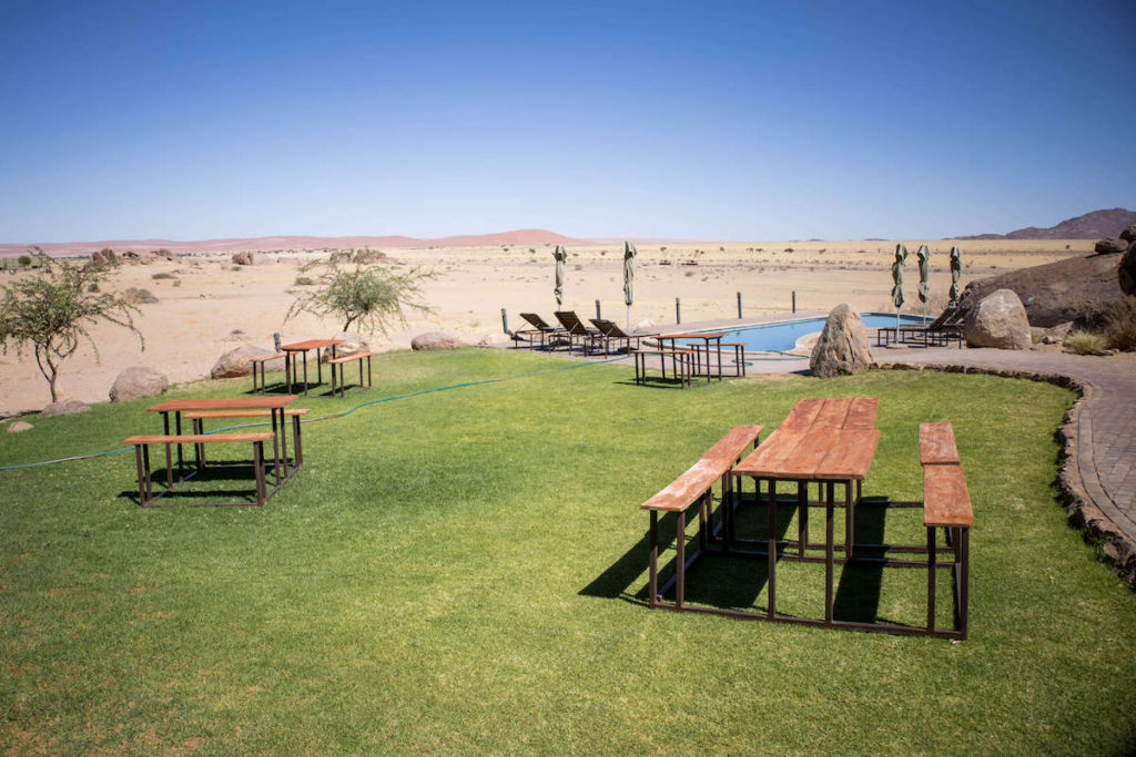 Desert Quiver Camp pool area